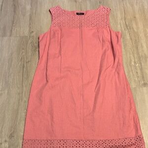 Elegant Pink Sleeveless Dress